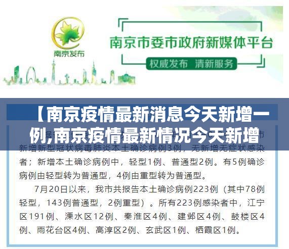 【南京疫情最新消息今天新增一例,南京疫情最新情况今天新增】 【南京疫情最新消息今天新增一例,南京疫情最新情况今天新增】