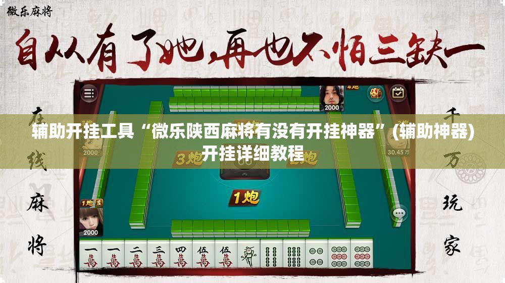 辅助开挂工具“微乐陕西麻将有没有开挂神器”(辅助神器)开挂详细教程