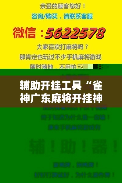 辅助开挂工具“雀神广东麻将开挂神器”详细分享装挂步骤
