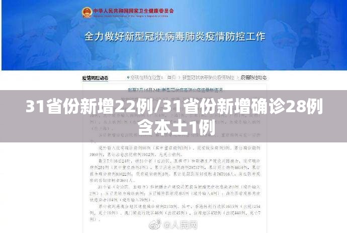 31省份新增22例/31省份新增确诊28例 含本土1例