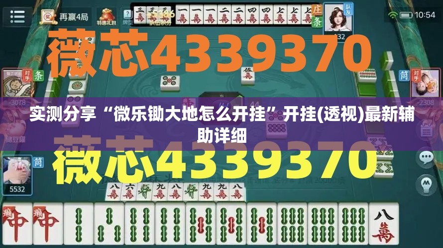 实测分享“微乐锄大地怎么开挂”开挂(透视)最新辅助详细