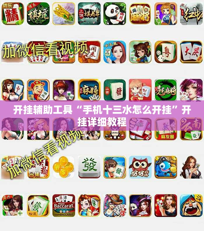 开挂辅助工具“手机十三水怎么开挂”开挂详细教程