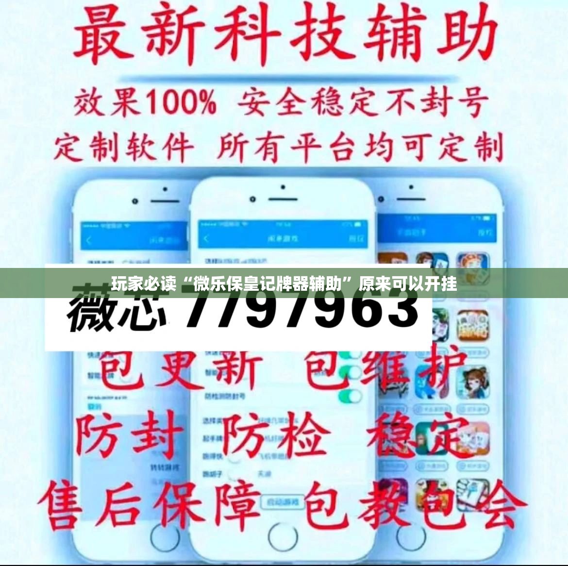玩家必读“微乐保皇记牌器辅助”原来可以开挂