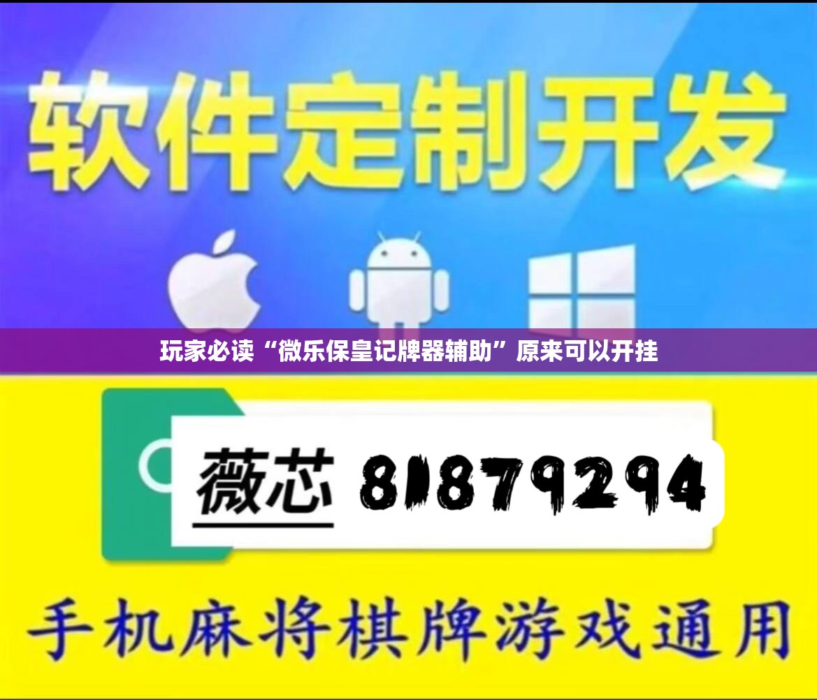 玩家必读“微乐保皇记牌器辅助”原来可以开挂