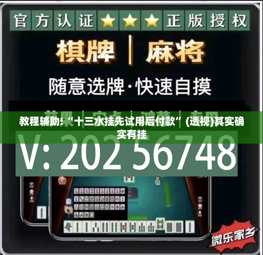 教程辅助!“十三水挂先试用后付款”(透视)其实确实有挂