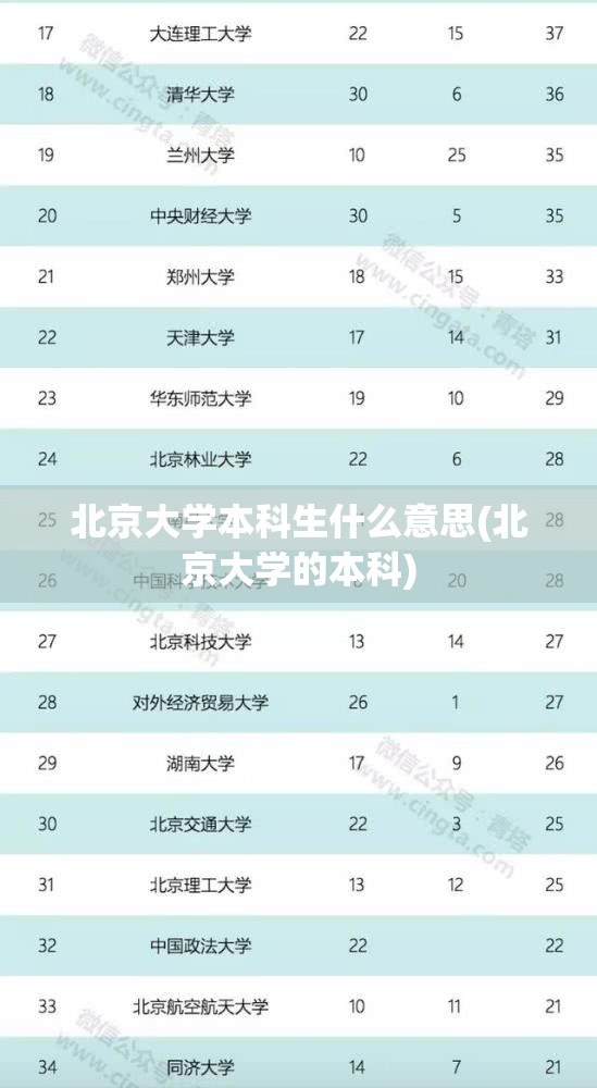 北京大学本科生什么意思(北京大学的本科) 北京大学本科生什么意思(北京大学的本科)