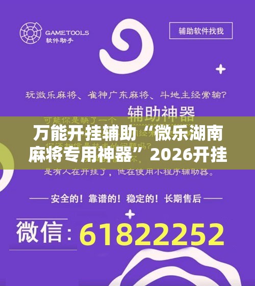 万能开挂辅助“微乐湖南麻将专用神器	”2026开挂教程步骤