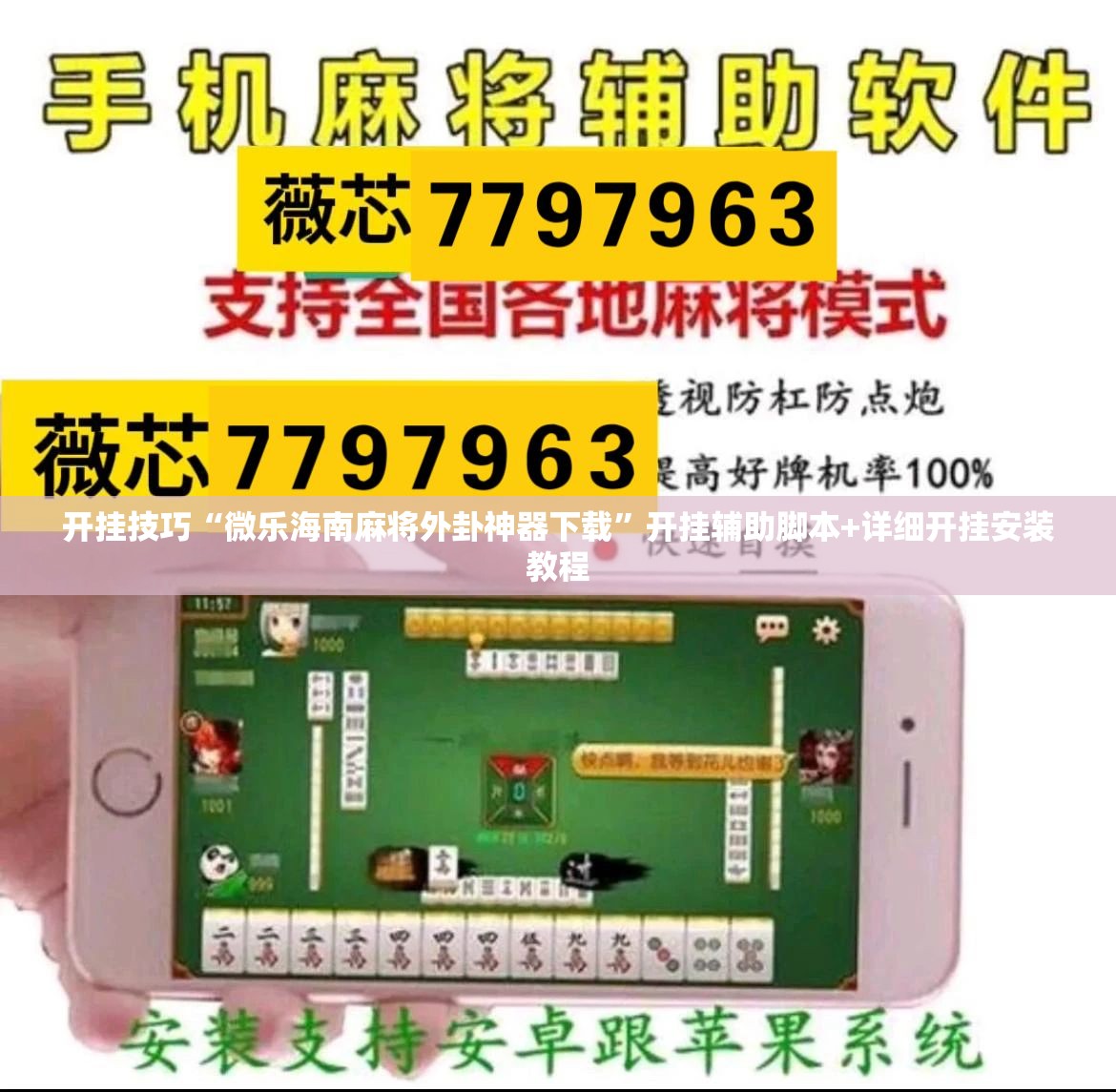 开挂技巧“微乐海南麻将外卦神器下载”开挂辅助脚本+详细开挂安装教程