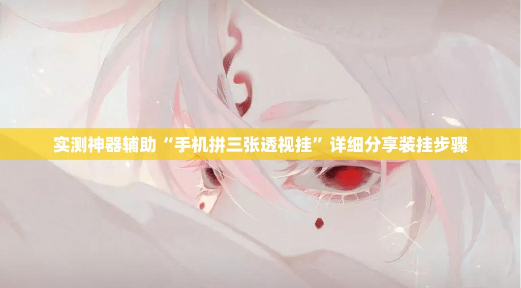 实测神器辅助“手机拼三张透视挂”详细分享装挂步骤