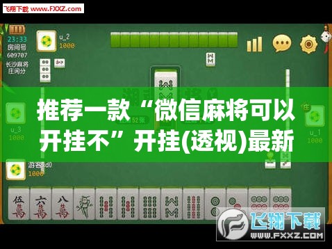 推荐一款“微信麻将可以开挂不”开挂(透视)最新辅助详细