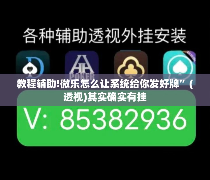 教程辅助!微乐怎么让系统给你发好牌”(透视)其实确实有挂
