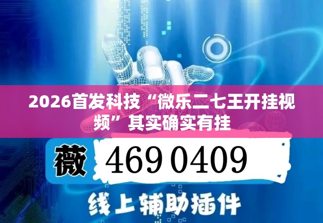 2026首发科技“微乐二七王开挂视频”其实确实有挂