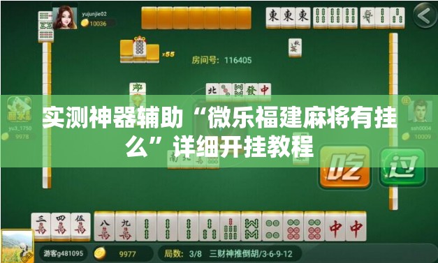 实测神器辅助“微乐福建麻将有挂么”详细开挂教程