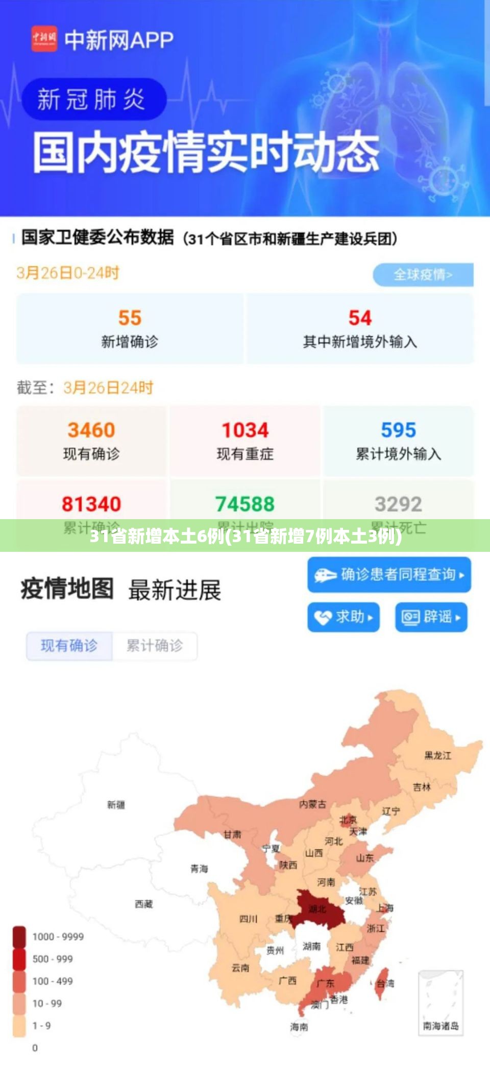 31省新增本土6例(31省新增7例本土3例)