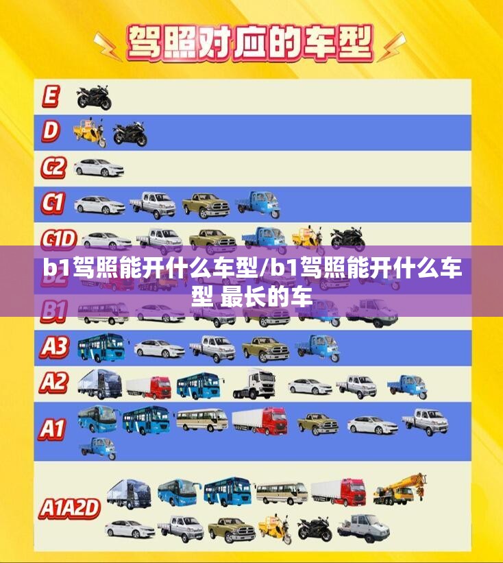 b1驾照能开什么车型/b1驾照能开什么车型 最长的车