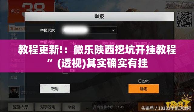 教程更新!：微乐陕西挖坑开挂教程”(透视)其实确实有挂