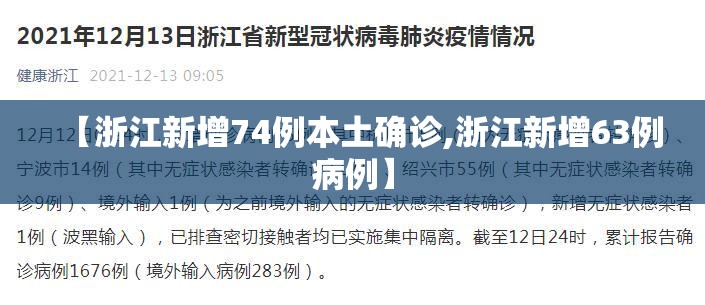 【浙江新增74例本土确诊,浙江新增63例病例】