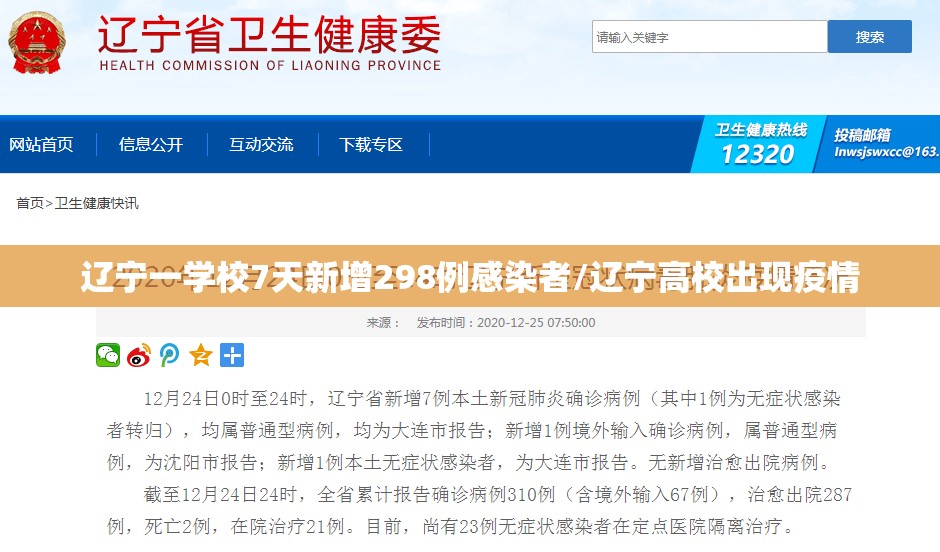 辽宁一学校7天新增298例感染者/辽宁高校出现疫情 辽宁一学校7天新增298例感染者/辽宁高校出现疫情