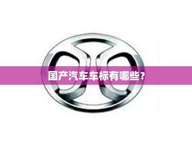 国产汽车车标有哪些？