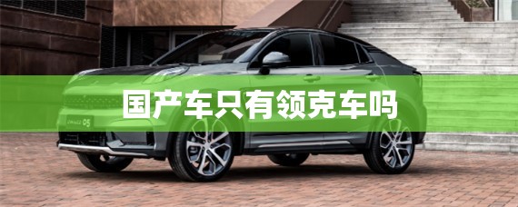 国产车只有领克车吗