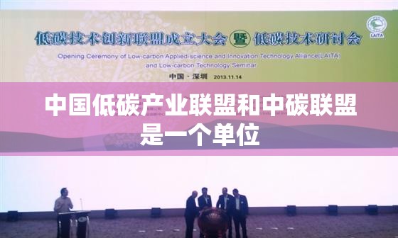 中国低碳产业联盟和中碳联盟是一个单位