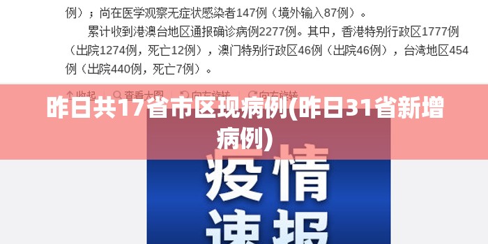 昨日共17省市区现病例(昨日31省新增病例) 昨日共17省市区现病例(昨日31省新增病例)