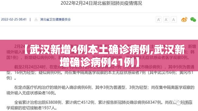 【武汉新增4例本土确诊病例,武汉新增确诊病例41例】 【武汉新增4例本土确诊病例,武汉新增确诊病例41例】