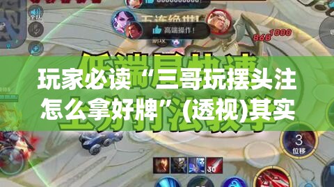 玩家必读“三哥玩摆头注怎么拿好牌”(透视)其实确实有挂