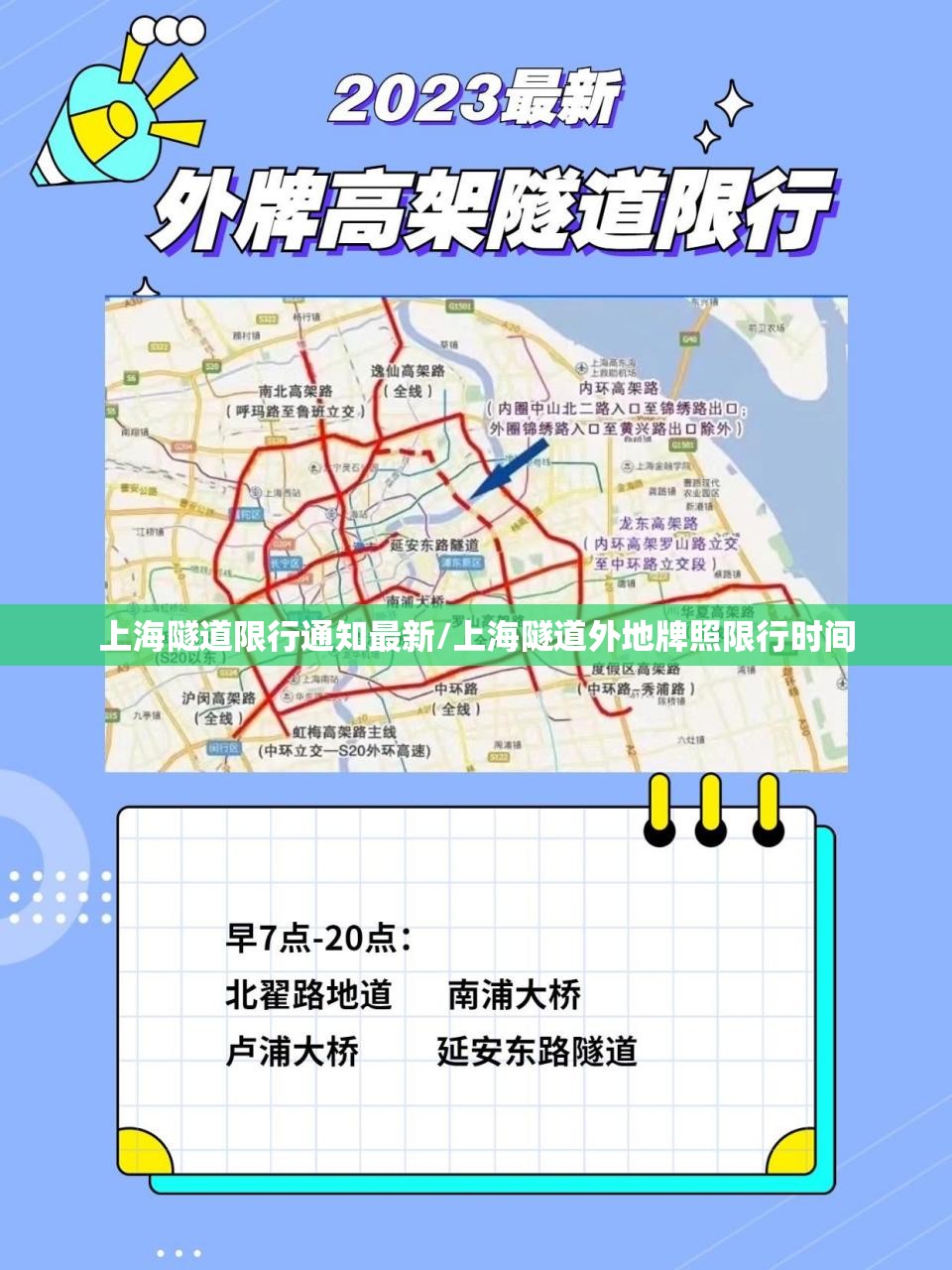 上海隧道限行通知最新/上海隧道外地牌照限行时间 上海隧道限行通知最新/上海隧道外地牌照限行时间
