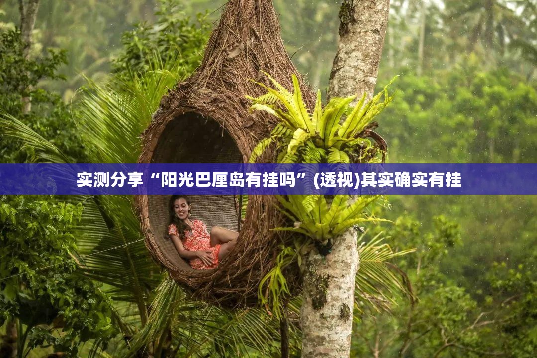 实测分享“阳光巴厘岛有挂吗”(透视)其实确实有挂