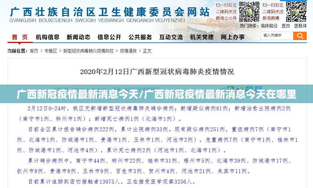 广西新冠疫情最新消息今天/广西新冠疫情最新消息今天在哪里 广西新冠疫情最新消息今天/广西新冠疫情最新消息今天在哪里