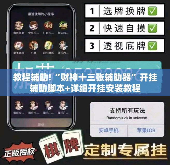 教程辅助!“财神十三张辅助器”开挂辅助脚本+详细开挂安装教程