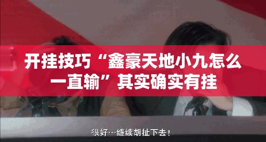 开挂技巧“鑫豪天地小九怎么一直输”其实确实有挂