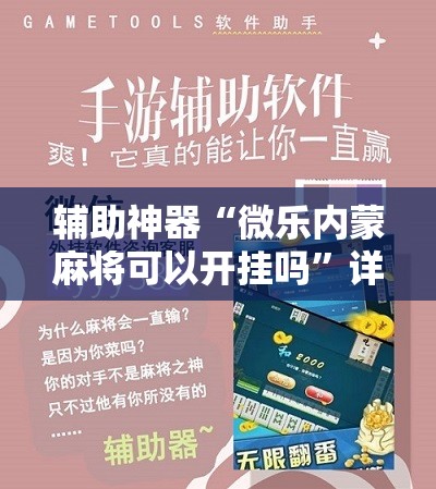 辅助神器“微乐内蒙麻将可以开挂吗”详细分享装挂步骤