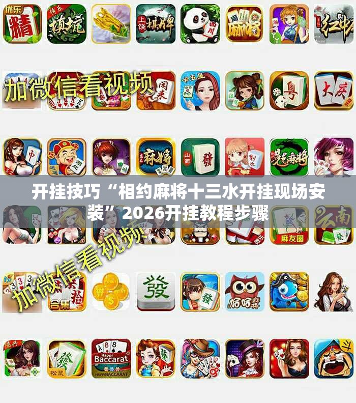 开挂技巧“相约麻将十三水开挂现场安装”2026开挂教程步骤