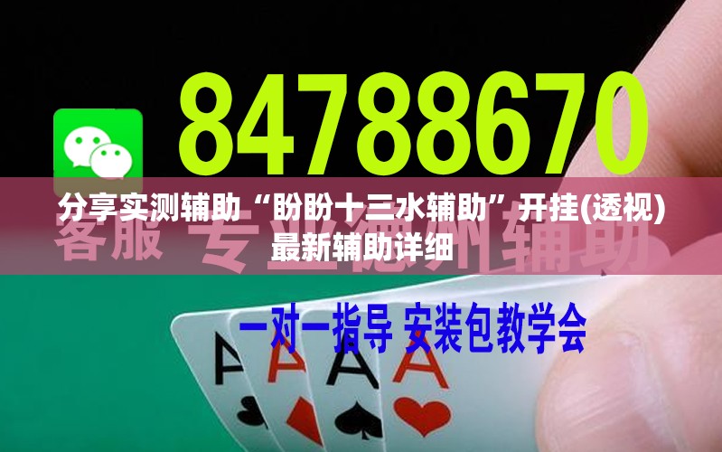 分享实测辅助“盼盼十三水辅助”开挂(透视)最新辅助详细