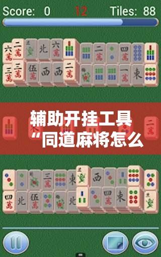 辅助开挂工具“同道麻将怎么开挂	”开挂详细教程