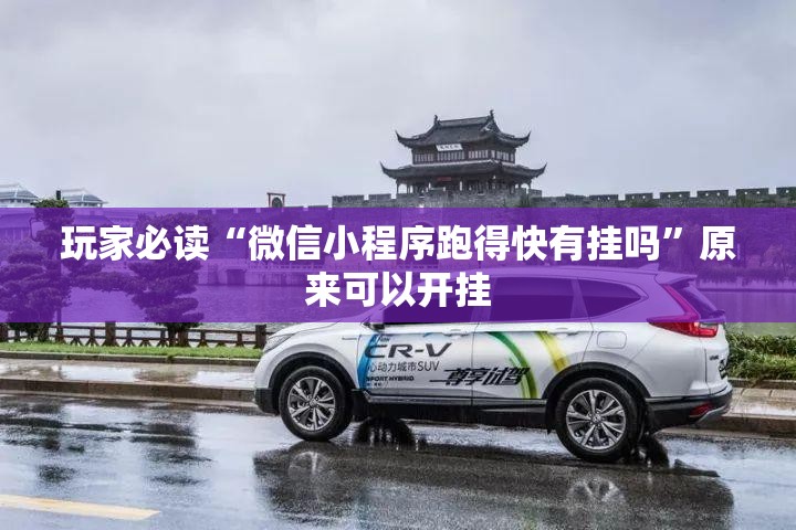 玩家必读“微信小程序跑得快有挂吗”原来可以开挂