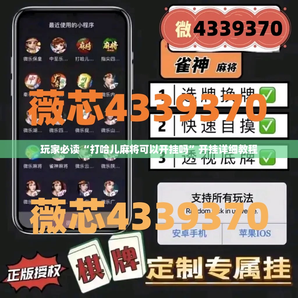 玩家必读“打哈儿麻将可以开挂吗”开挂详细教程