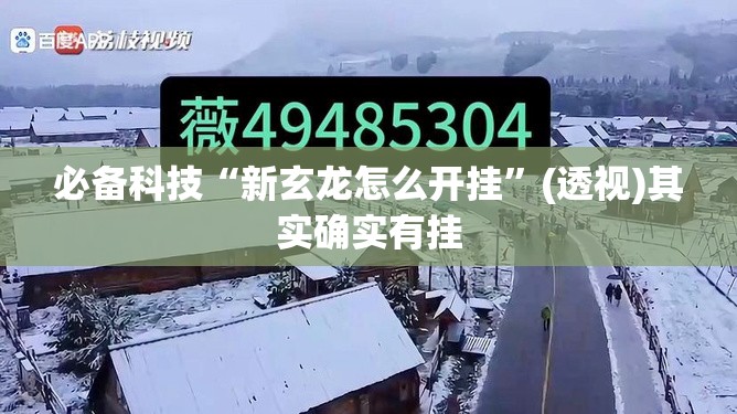 必备科技“新玄龙怎么开挂”(透视)其实确实有挂