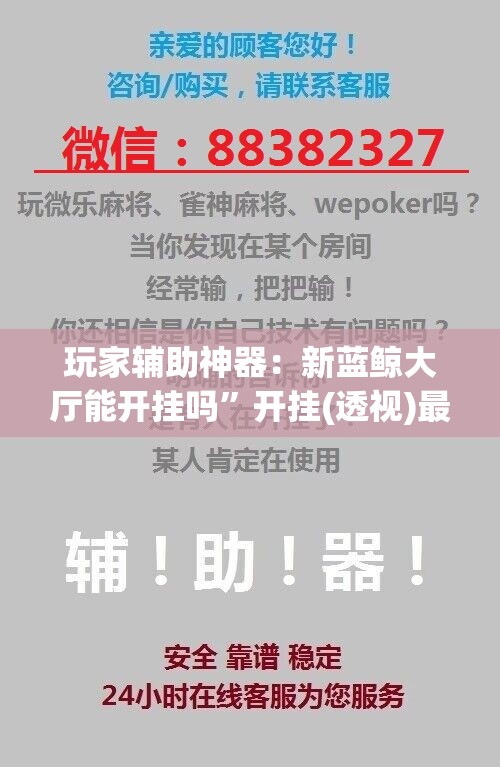 玩家辅助神器：新蓝鲸大厅能开挂吗”开挂(透视)最新辅助详细