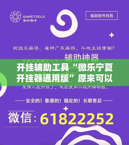 开挂辅助工具“微乐宁夏开挂器通用版”原来可以开挂