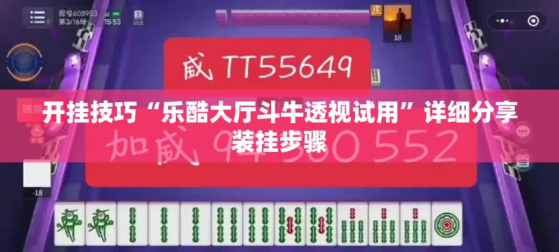 开挂技巧“乐酷大厅斗牛透视试用”详细分享装挂步骤