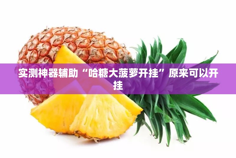 实测神器辅助“哈糖大菠萝开挂”原来可以开挂
