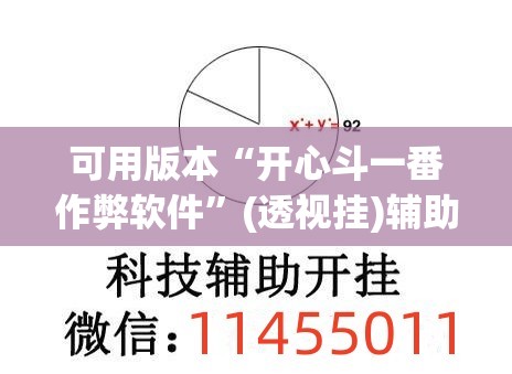 可用版本“开心斗一番作弊软件”(透视挂)辅助下载教程
