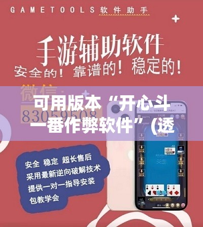 可用版本“开心斗一番作弊软件”(透视挂)辅助下载教程