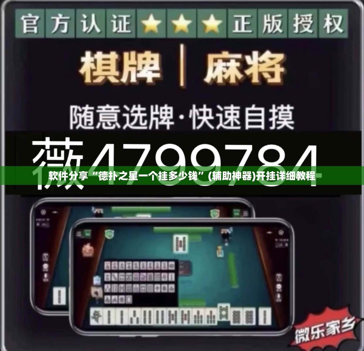 软件分享“德扑之星一个挂多少钱”(辅助神器)开挂详细教程