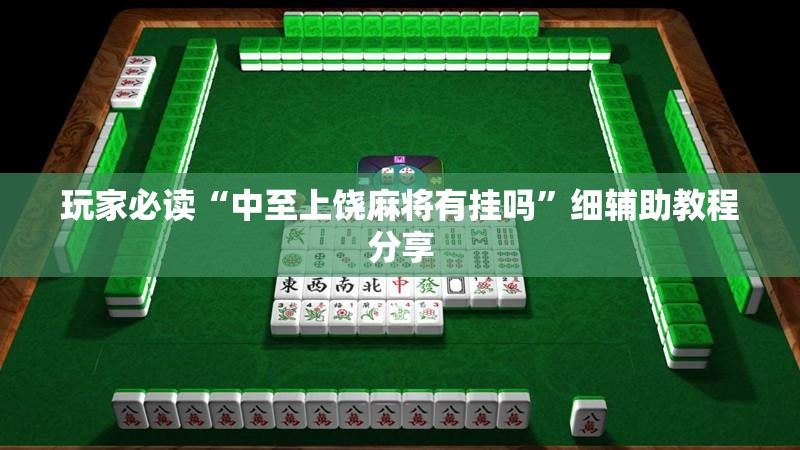 玩家必读“中至上饶麻将有挂吗”细辅助教程分享