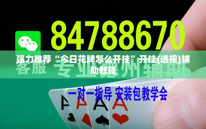 强力推荐“今日花牌怎么开挂”开挂(透视)辅助教程