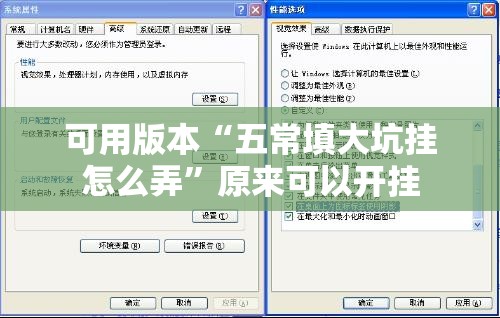 可用版本“五常填大坑挂怎么弄”原来可以开挂